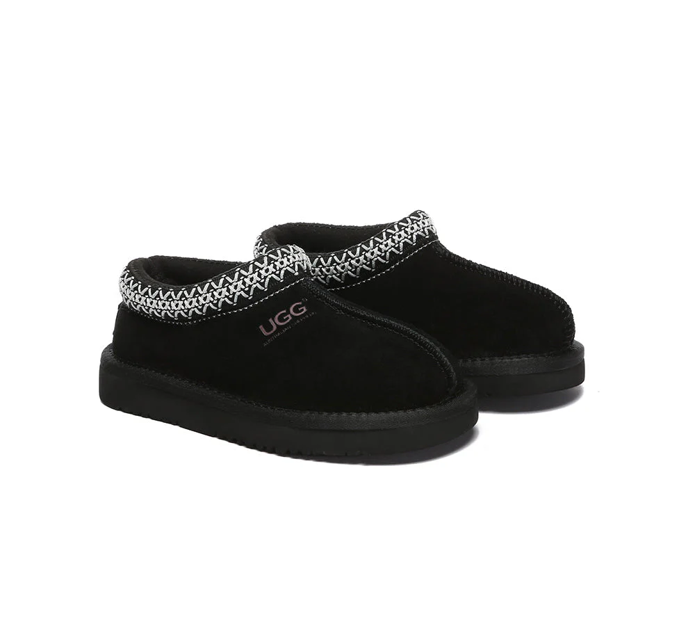 AUSTRALIAN SHEPHERD® UGG Slippers Kids Sheepskin Wool Ankle Tazzy Hippie - Image 26