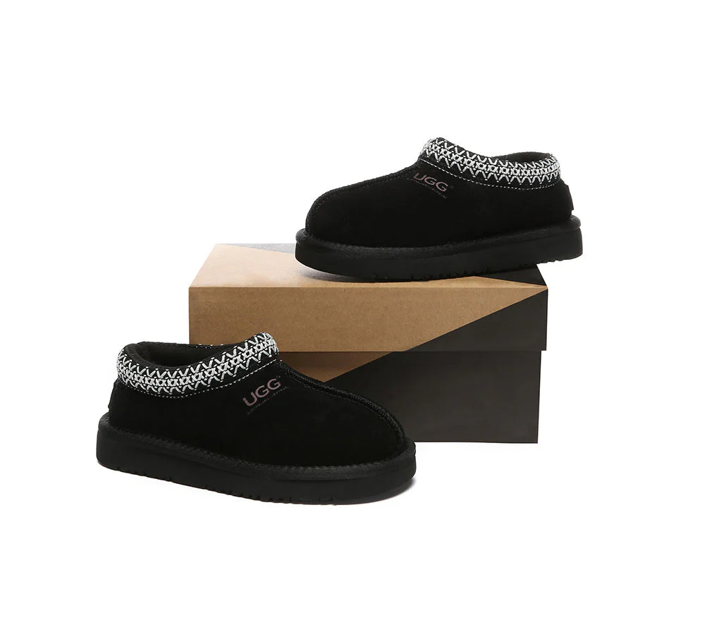 AUSTRALIAN SHEPHERD® UGG Slippers Kids Sheepskin Wool Ankle Tazzy Hippie - Image 28