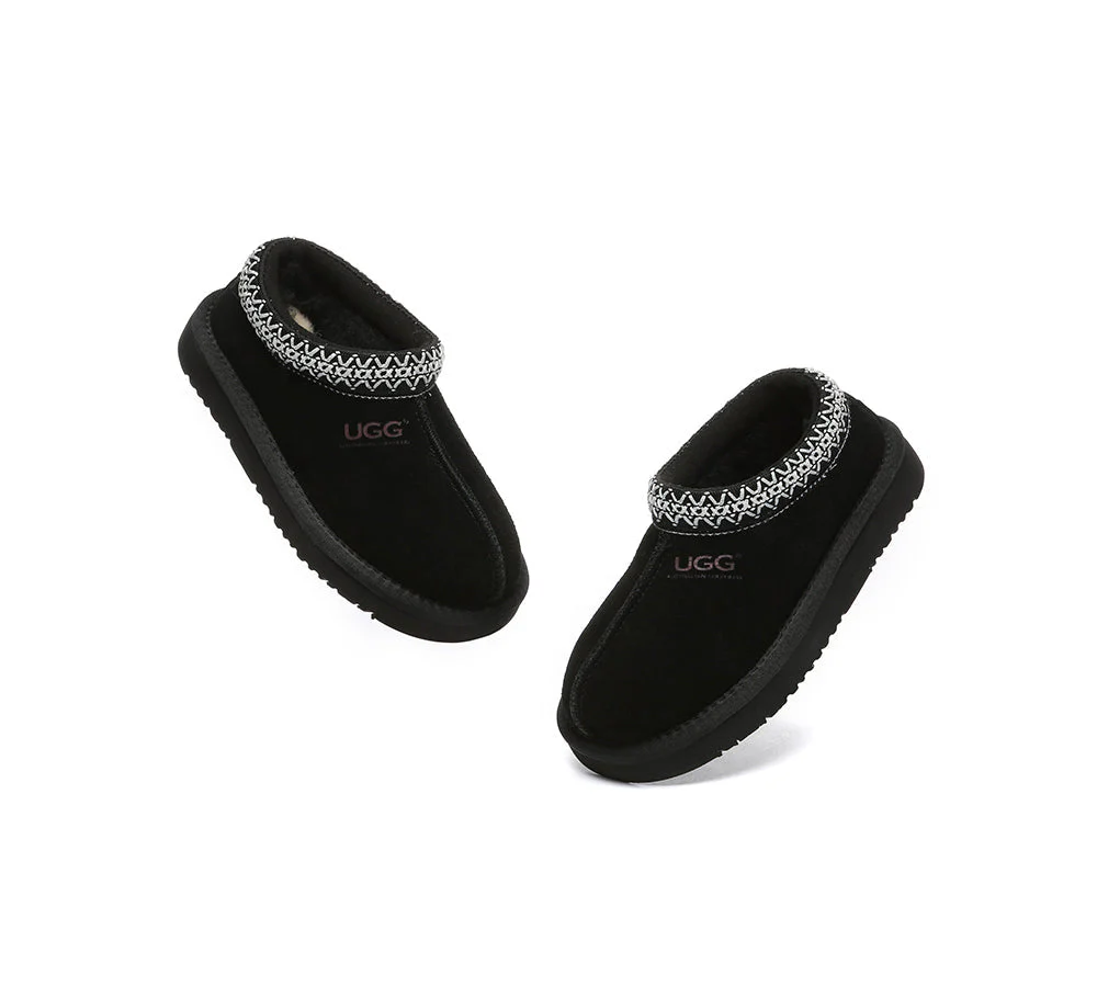 AUSTRALIAN SHEPHERD® UGG Slippers Kids Sheepskin Wool Ankle Tazzy Hippie - Image 29