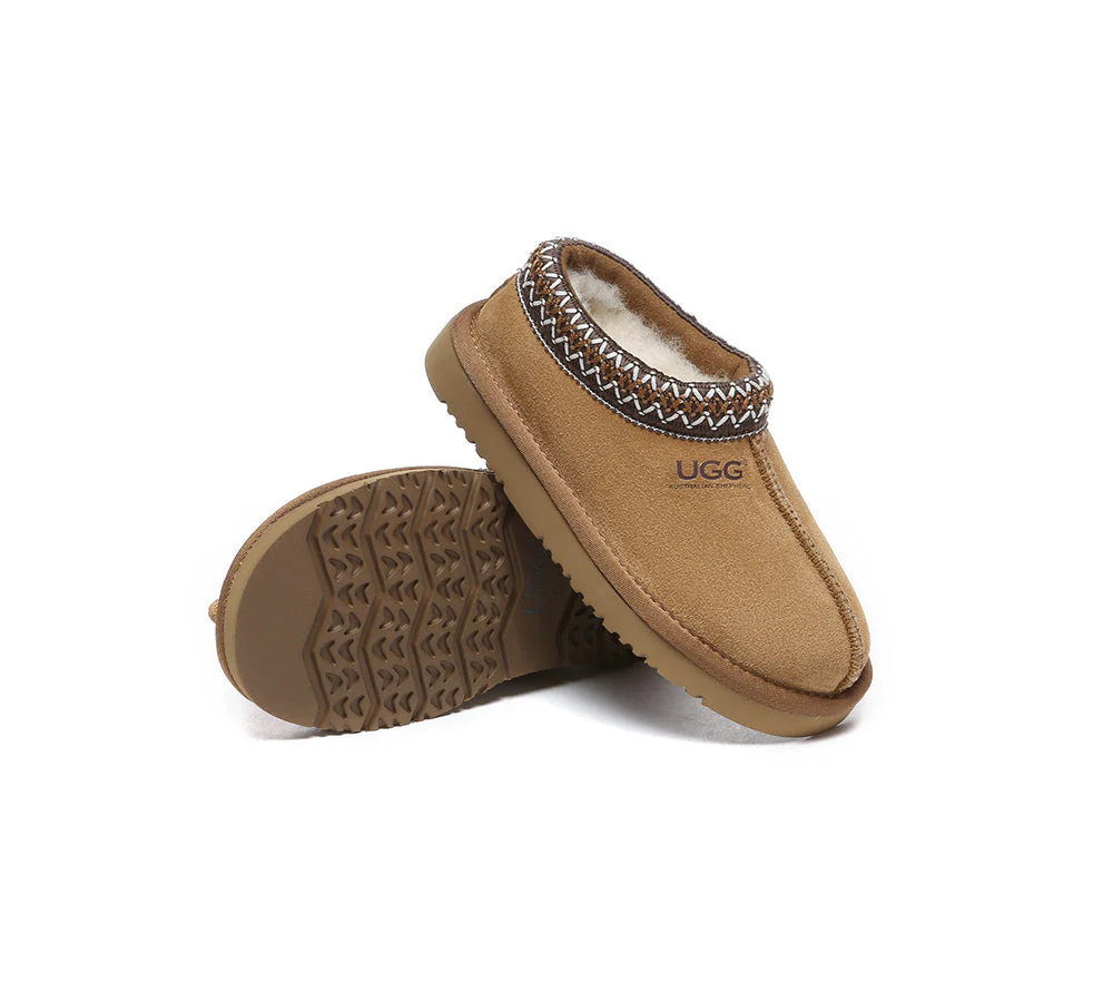 AUSTRALIAN SHEPHERD® UGG Slippers Kids Sheepskin Wool Ankle Tazzy Hippie - Image 3
