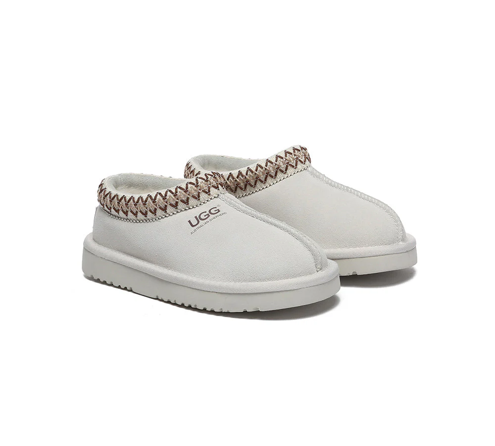 AUSTRALIAN SHEPHERD® UGG Slippers Kids Sheepskin Wool Ankle Tazzy Hippie - Image 8