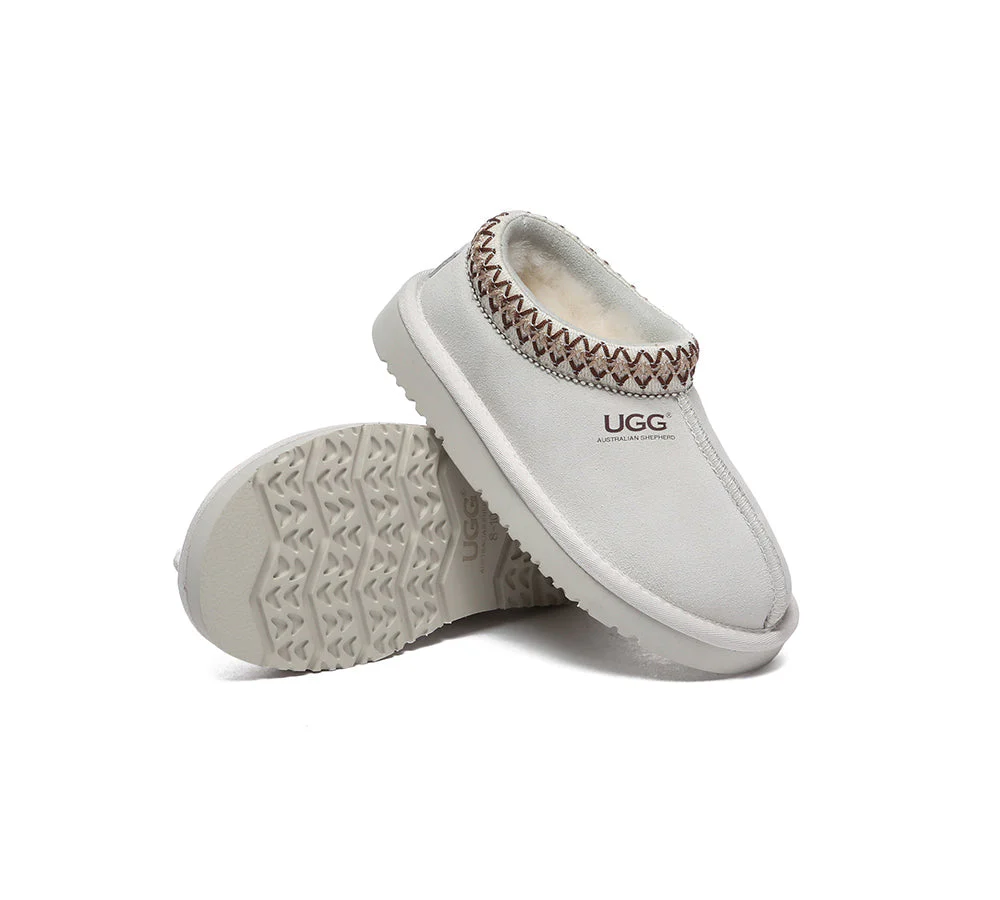 AUSTRALIAN SHEPHERD® UGG Slippers Kids Sheepskin Wool Ankle Tazzy Hippie - Image 9