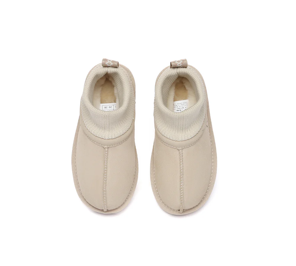 AUSTRALIAN SHEPHERD® UGG Slippers Kids Sheepskin Wool Stretchy Ankle Margaret - Image 12