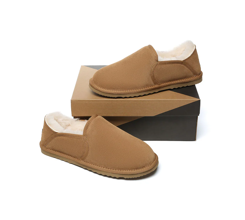 AUSTRALIAN SHEPHERD® UGG Slippers Men Sheepskin Wool Ankle Barn - Image 3