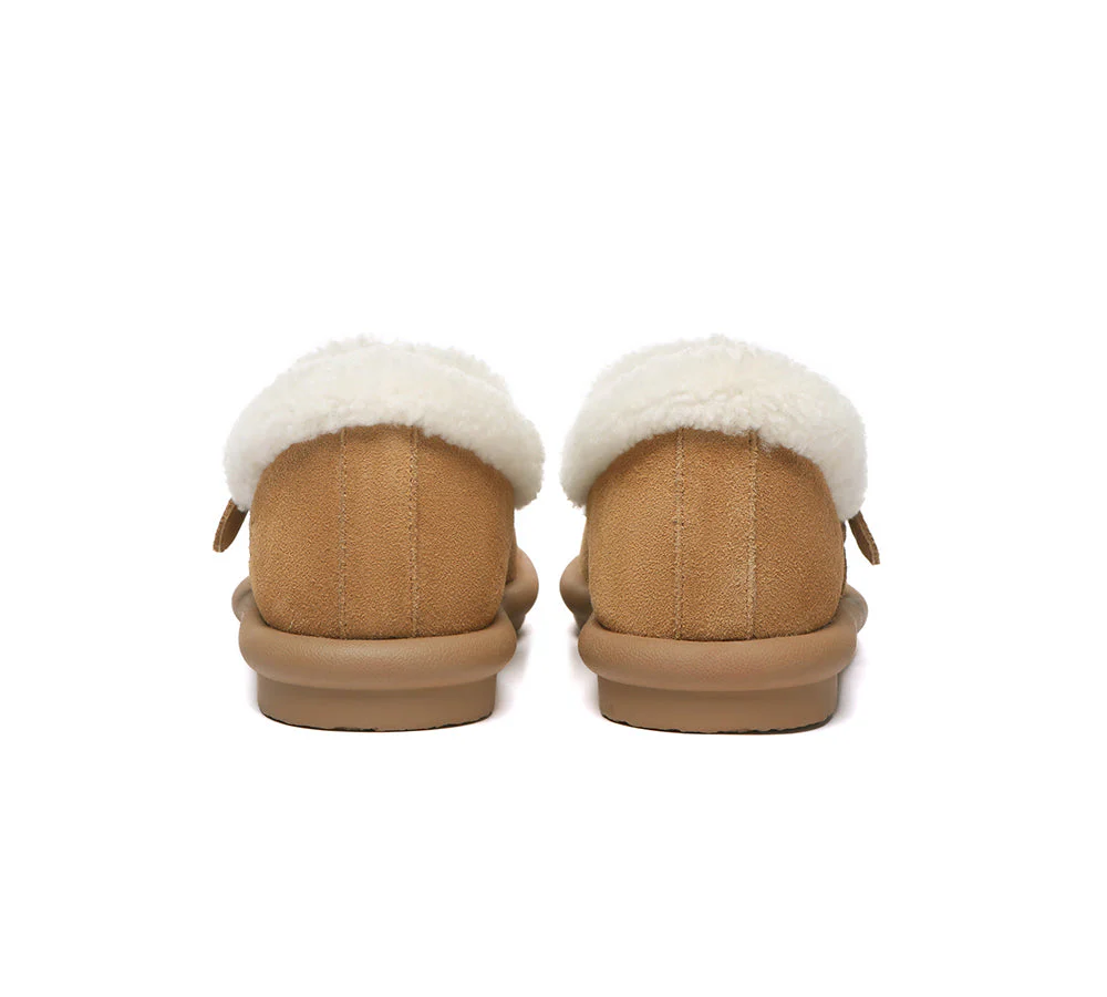 AUSTRALIAN SHEPHERD® UGG Slippers Sheepskin Wool Adjustable Strap Ankle Froim - Image 6