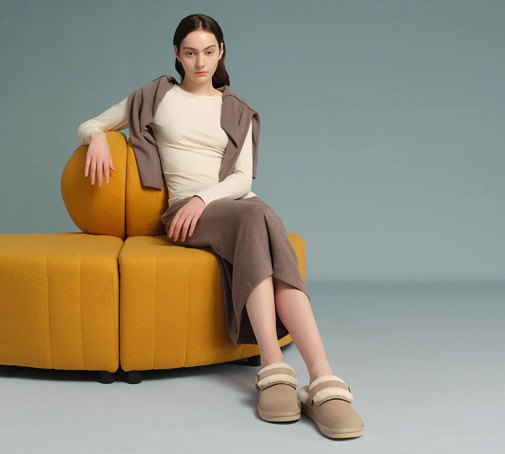 AUSTRALIAN SHEPHERD® UGG Slippers Sheepskin Wool Adjustable Strap Slingback Tenley - Image 2