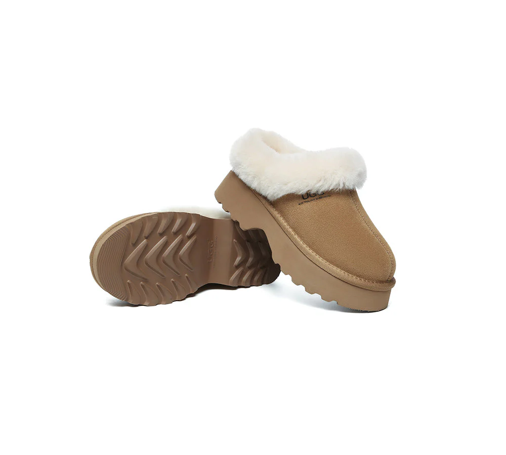 AUSTRALIAN SHEPHERD® UGG Slippers Sheepskin Wool Ankle Chunky Platform Murray - Image 3