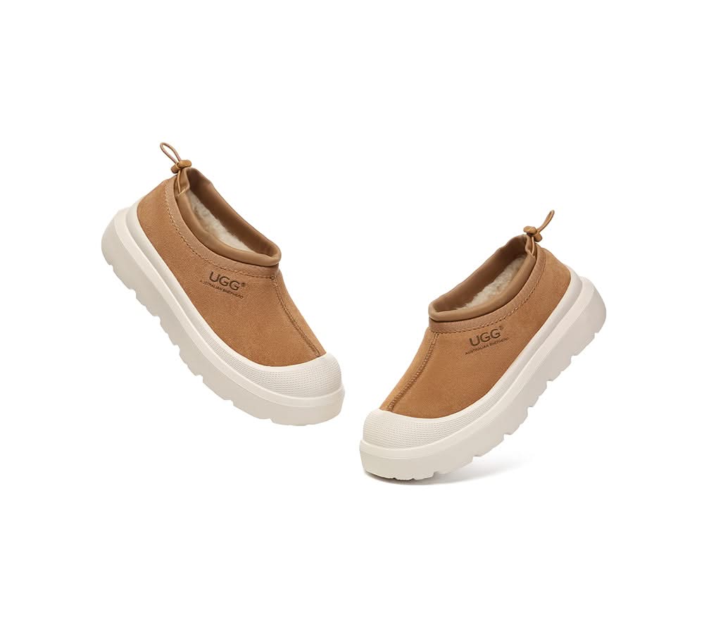 AUSTRALIAN SHEPHERD® UGG Slippers Sheepskin Wool Drawstring Chunky Platform Harlow - Image 12