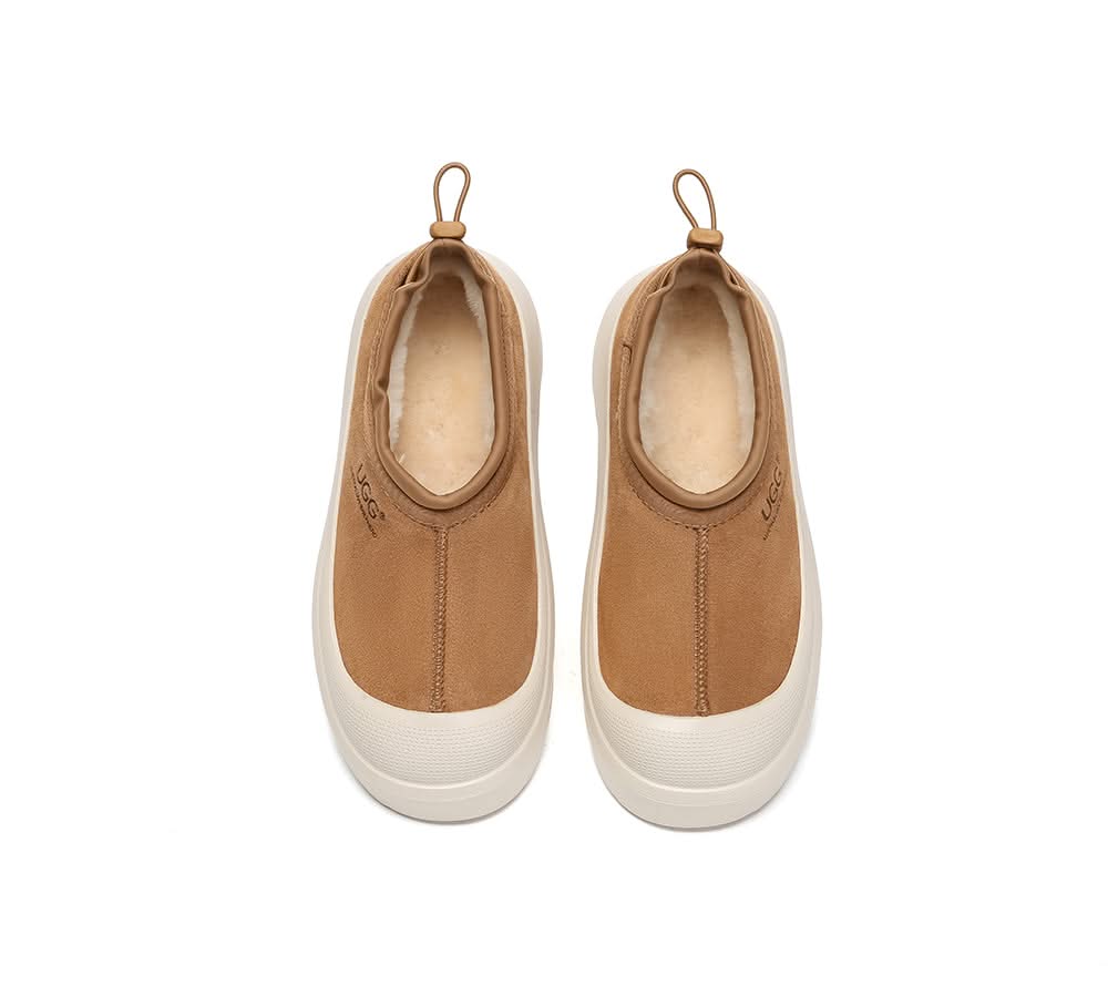 AUSTRALIAN SHEPHERD® UGG Slippers Sheepskin Wool Drawstring Chunky Platform Harlow - Image 13