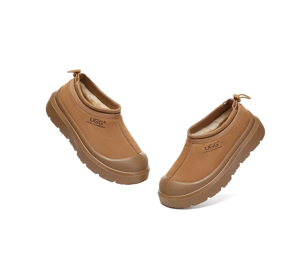 AUSTRALIAN SHEPHERD® UGG Slippers Sheepskin Wool Drawstring Chunky Platform Harlow - Image 6