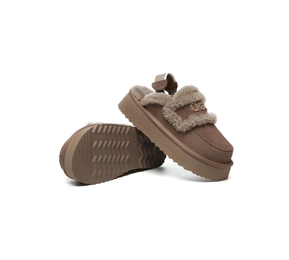 AUSTRALIAN SHEPHERD® UGG Slippers Women Removable Strap Slingback Platform Rilee - Image 11