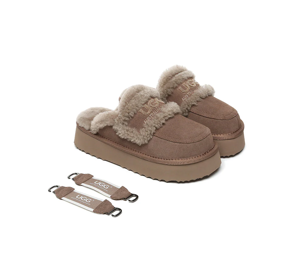AUSTRALIAN SHEPHERD® UGG Slippers Women Removable Strap Slingback Platform Rilee - Image 16