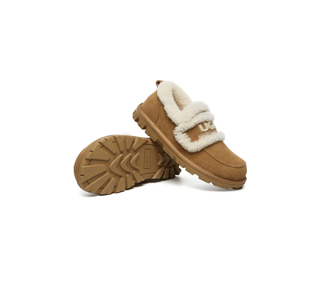 AUSTRALIAN SHEPHERD® UGG Slippers Women Sheepskin Wool Ankle Rilee Loafers - Image 2