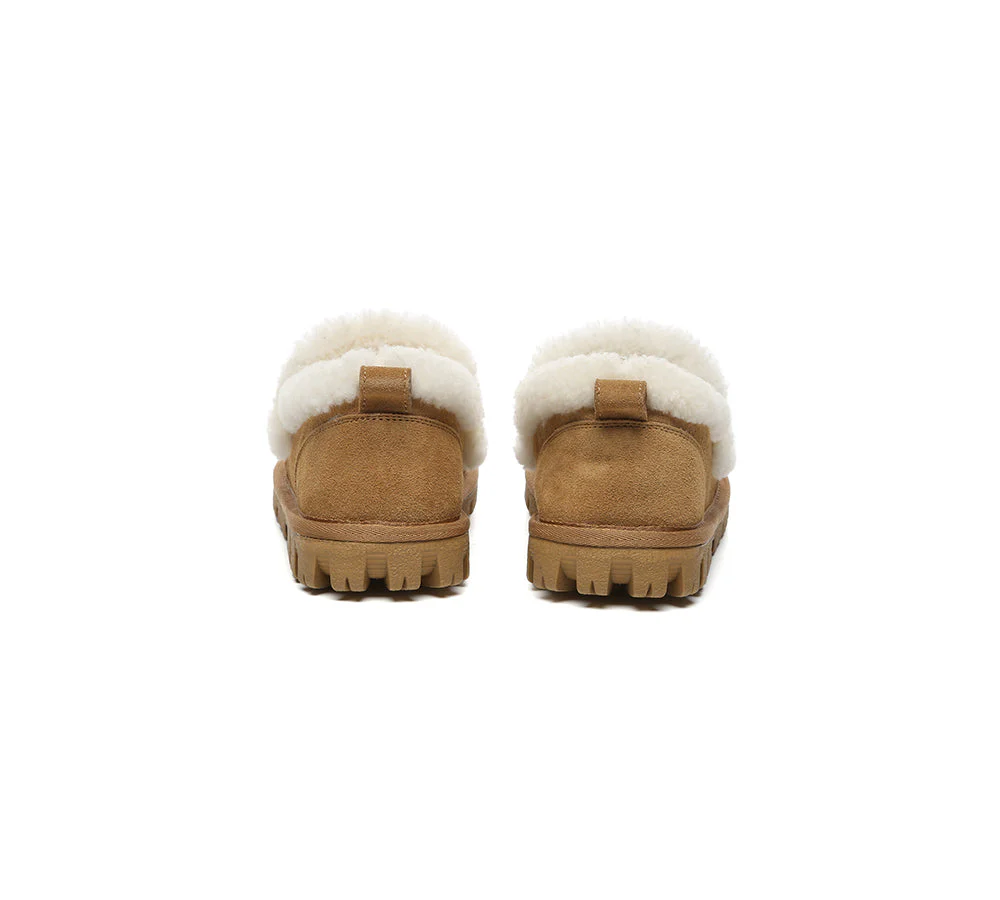 AUSTRALIAN SHEPHERD® UGG Slippers Women Sheepskin Wool Ankle Rilee Loafers - Image 6