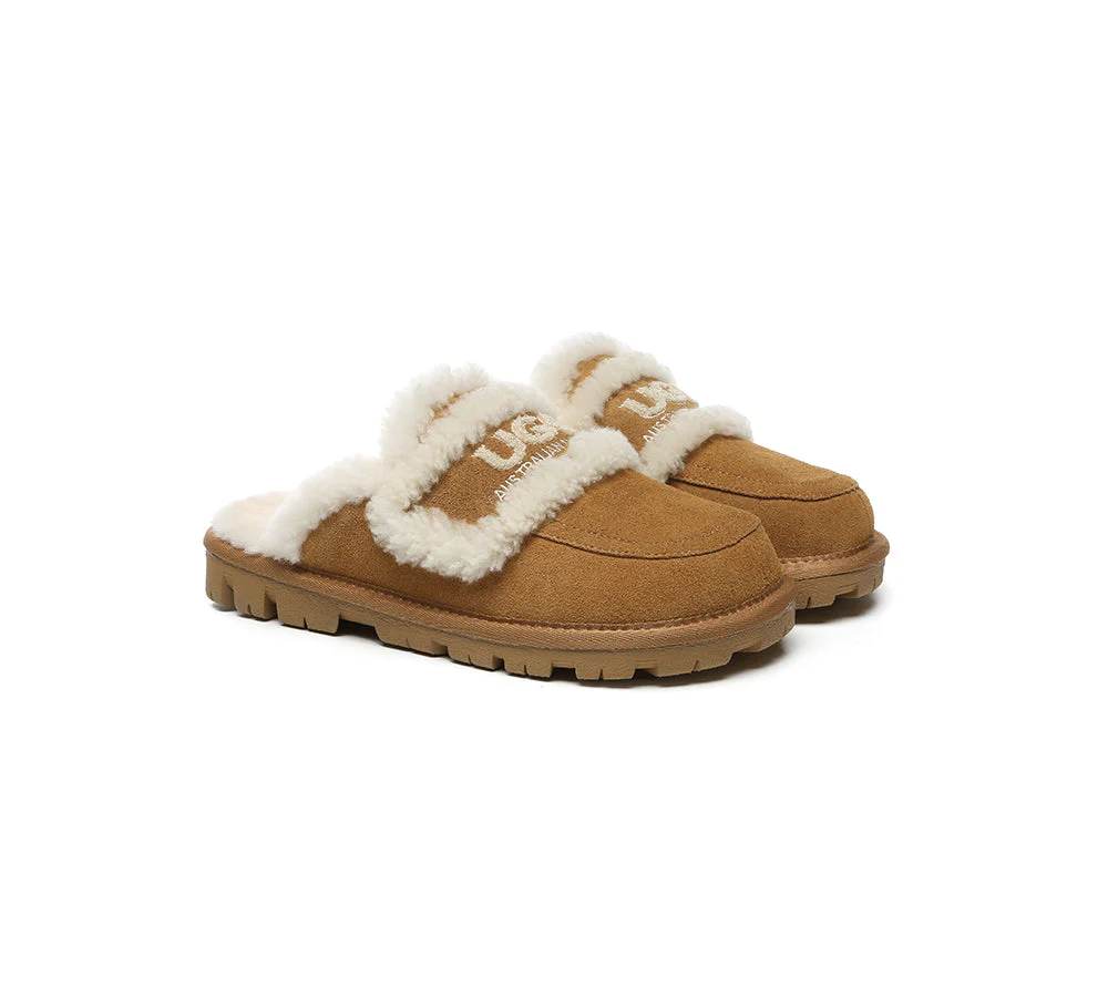 AUSTRALIAN SHEPHERD® UGG Slippers Women Sheepskin Wool Shearling Lined Rilee - Image 2