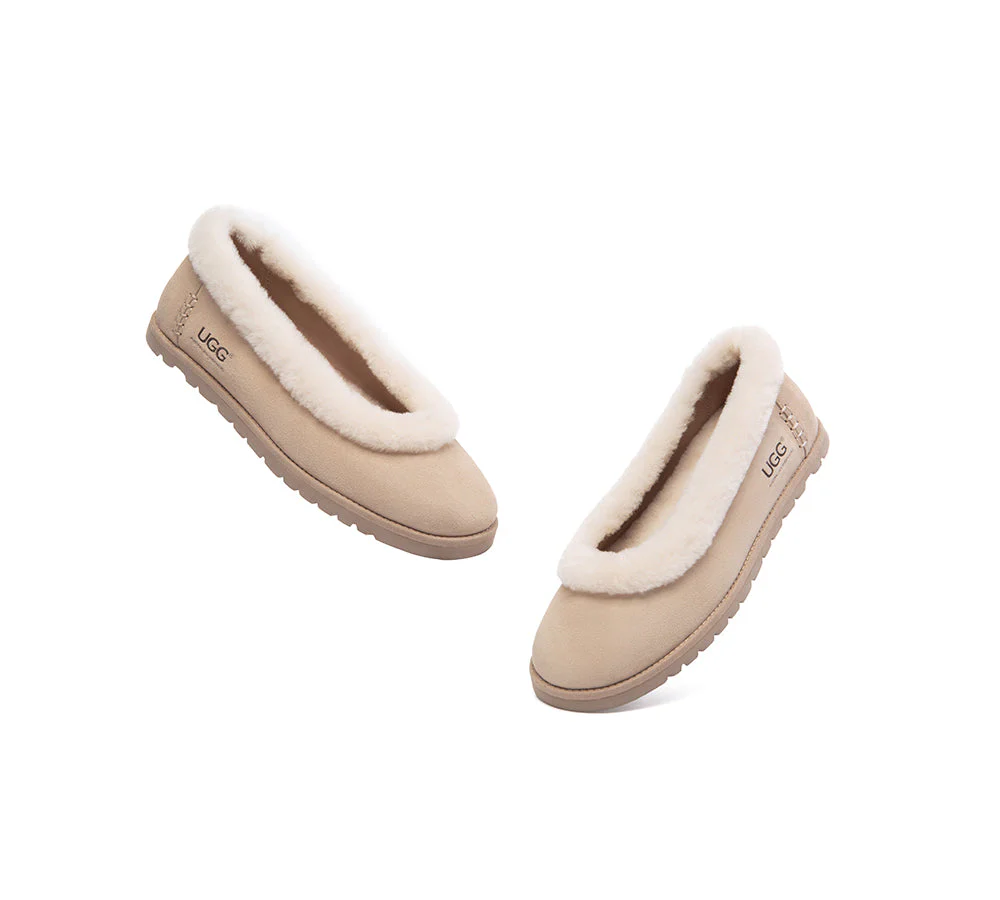 AUSTRALIAN SHEPHERD® UGG Slippers Women Sheepskin Wool Trim Milea - Image 11