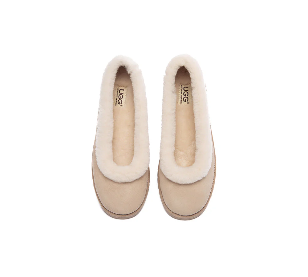 AUSTRALIAN SHEPHERD® UGG Slippers Women Sheepskin Wool Trim Milea - Image 12