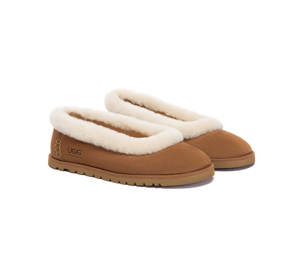 AUSTRALIAN SHEPHERD® UGG Slippers Women Sheepskin Wool Trim Milea - Image 2