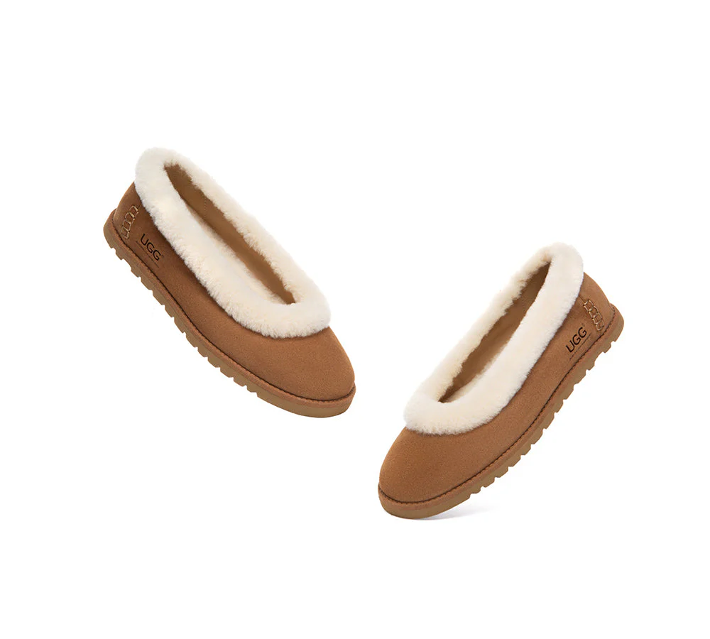 AUSTRALIAN SHEPHERD® UGG Slippers Women Sheepskin Wool Trim Milea - Image 5