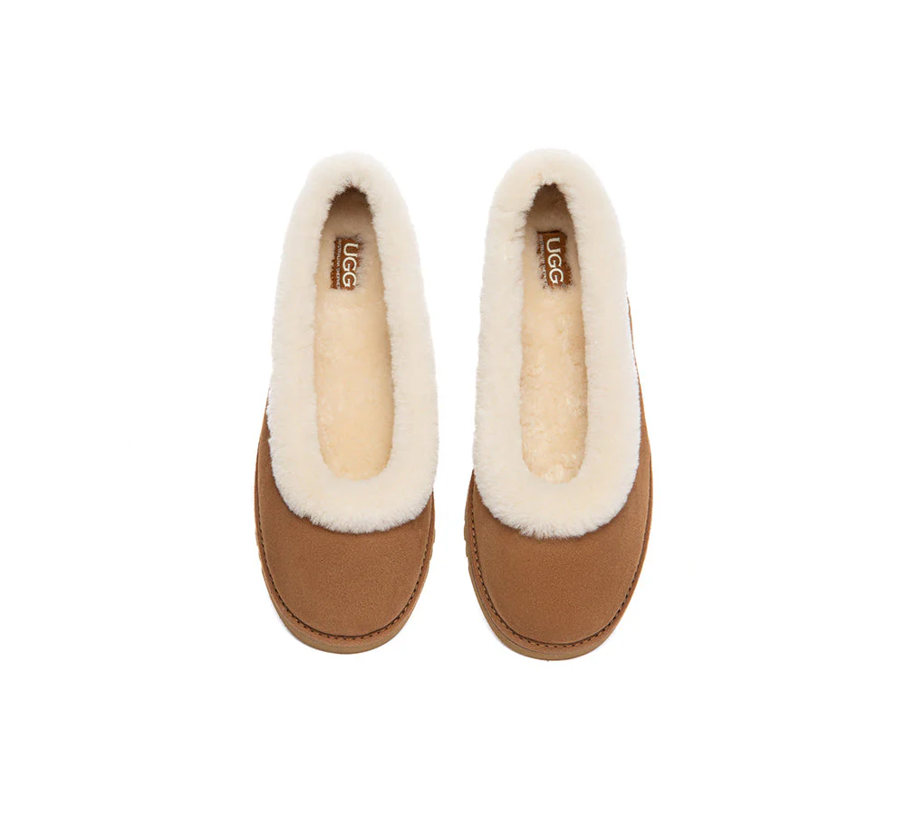 AUSTRALIAN SHEPHERD® UGG Slippers Women Sheepskin Wool Trim Milea - Image 6