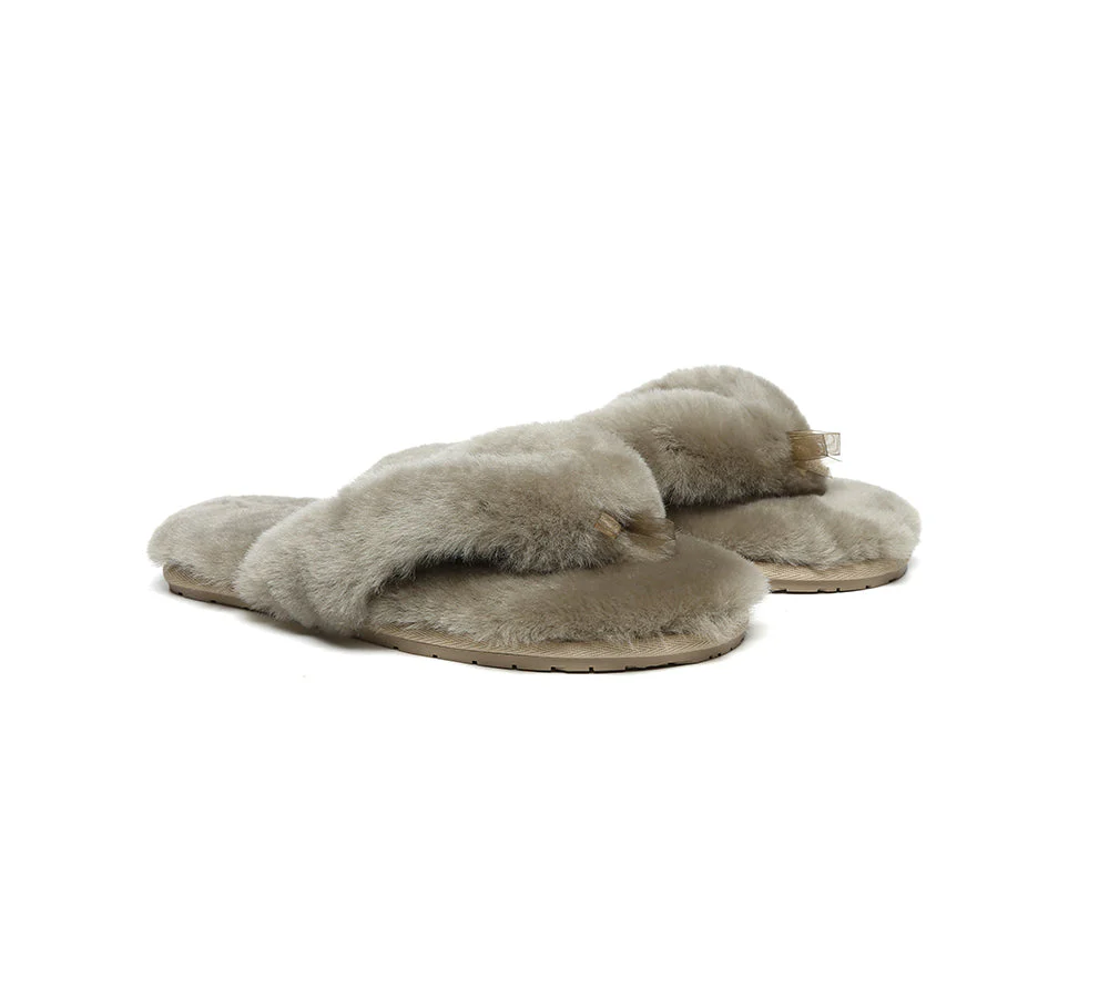 AUSTRALIAN SHEPHERD® UGG Thongs Women Fluffy Slides Farah - Image 21