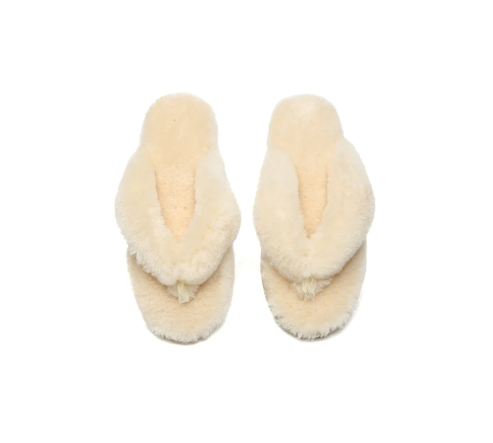 AUSTRALIAN SHEPHERD® UGG Thongs Women Fluffy Slides Farah - Image 7