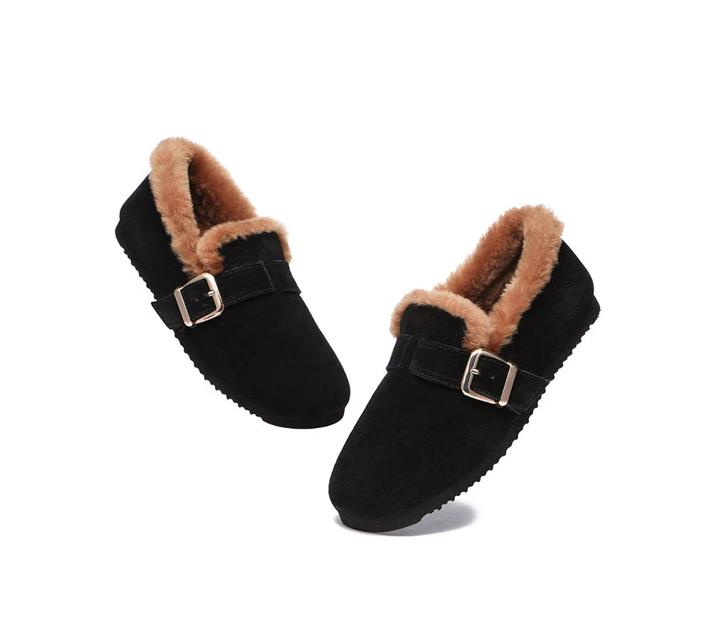 AUSTRALIAN SHEPHERD® UGG Women Shearling Lined Suede Slippers Mona - Image 11