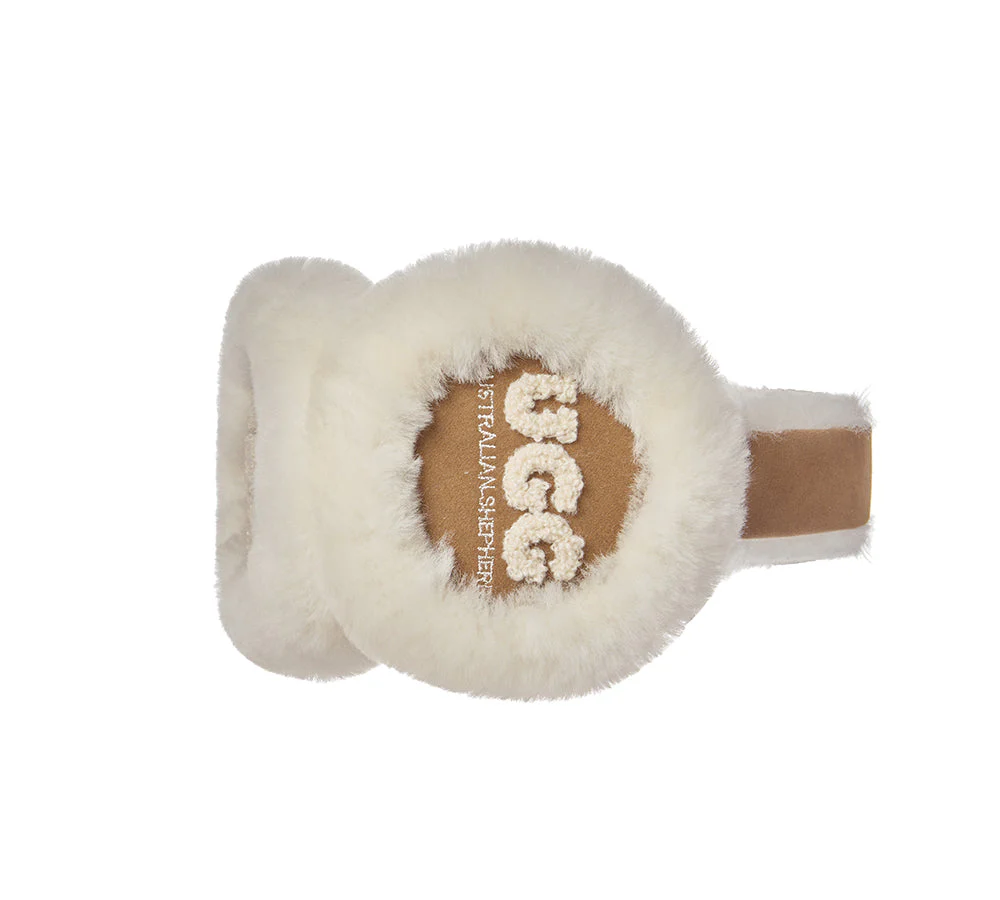 AUSTRALIAN SHEPHERD® UGG Women Sheepskin Wool Cloud Earmuff - Image 6