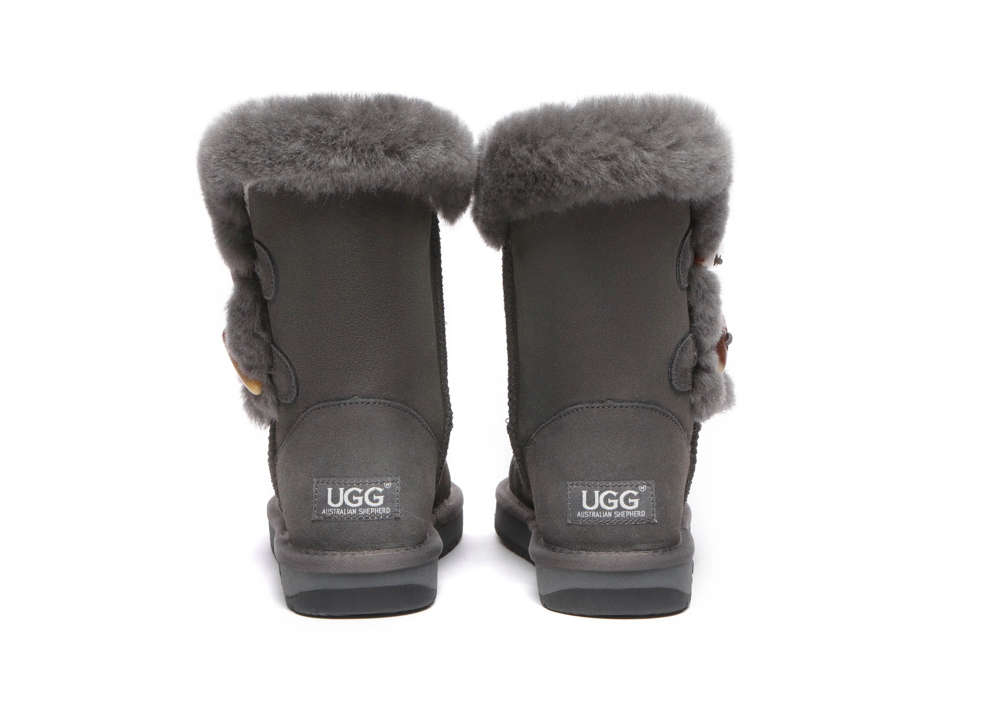 AUSTRALIAN SHEPHERD® UGG Women Sheepskin Wool Horn Toggle Closure Short Boots Talia - Image 13