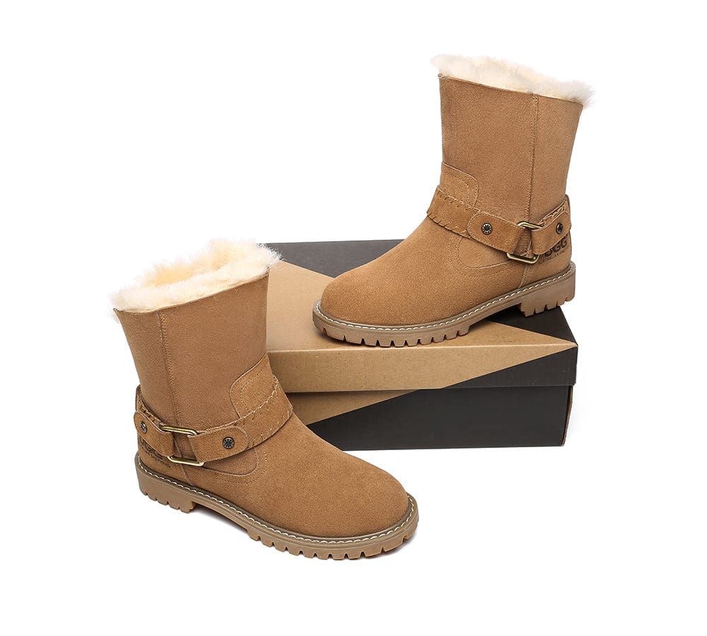 AUSTRALIAN SHEPHERD® UGG Women Sheepskin Wool Mid Calf Fashion Boots Sarah - Image 5