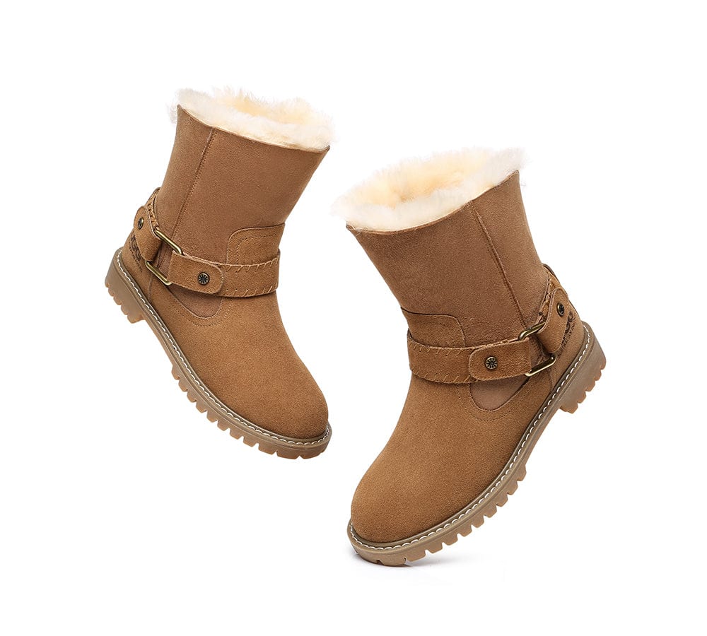 AUSTRALIAN SHEPHERD® UGG Women Sheepskin Wool Mid Calf Fashion Boots Sarah - Image 6