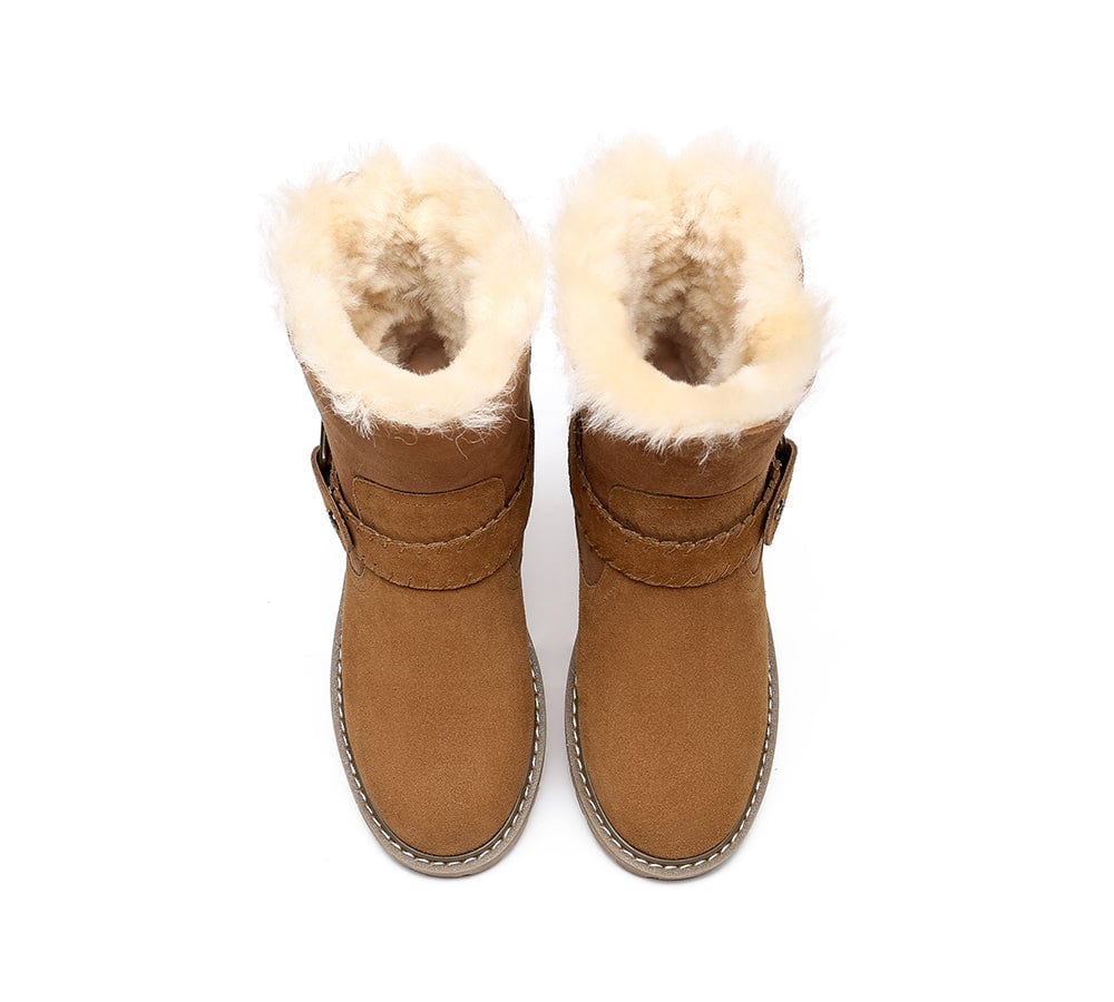 AUSTRALIAN SHEPHERD® UGG Women Sheepskin Wool Mid Calf Fashion Boots Sarah - Image 7
