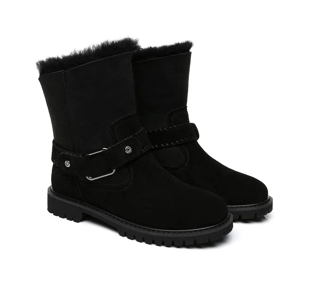 AUSTRALIAN SHEPHERD® UGG Women Sheepskin Wool Mid Calf Fashion Boots Sarah - Image 9