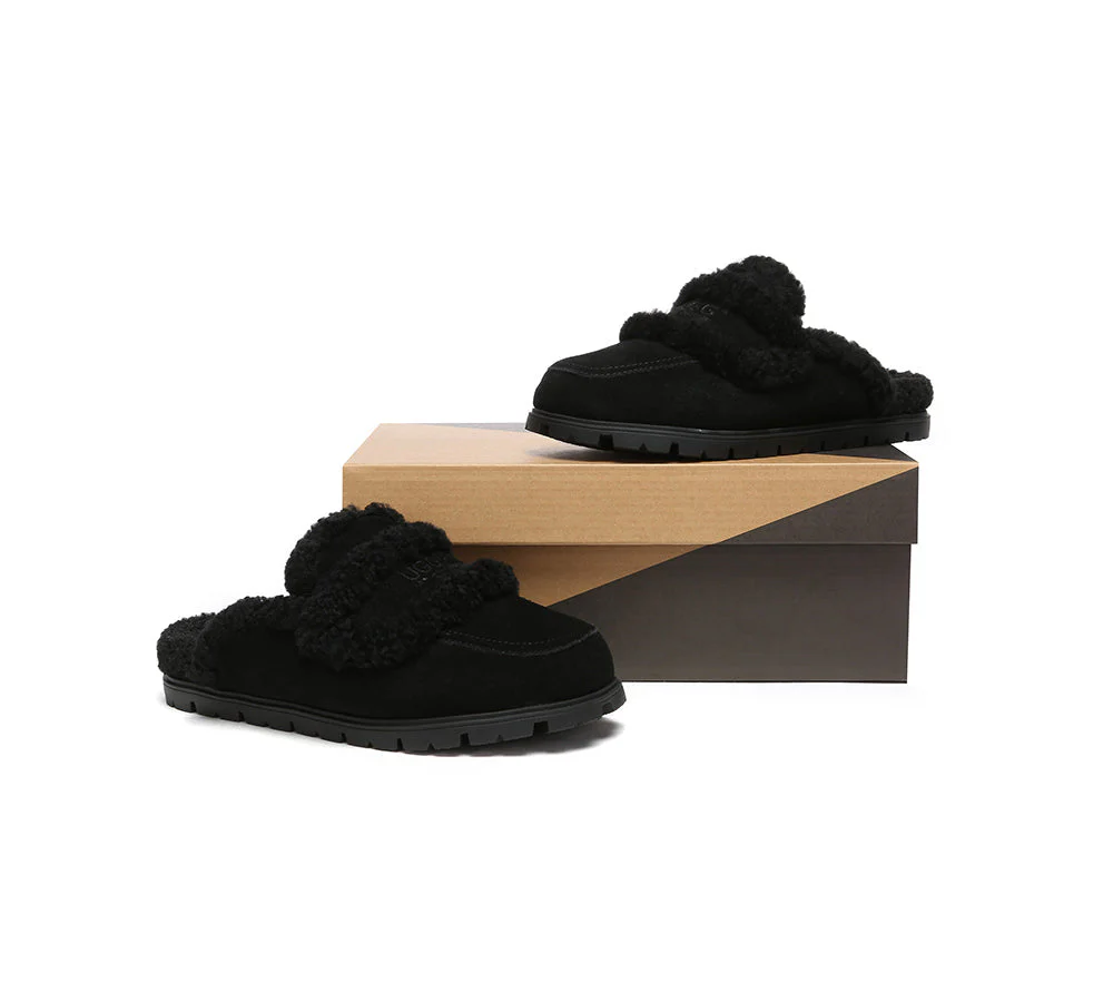 AUSTRALIAN SHEPHERD® UGG Women Sheepskin Wool Shearling Lined Slippers Remi - Image 10