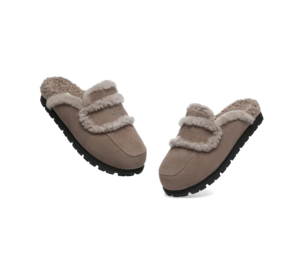 AUSTRALIAN SHEPHERD® UGG Women Sheepskin Wool Shearling Lined Slippers Remi - Image 23