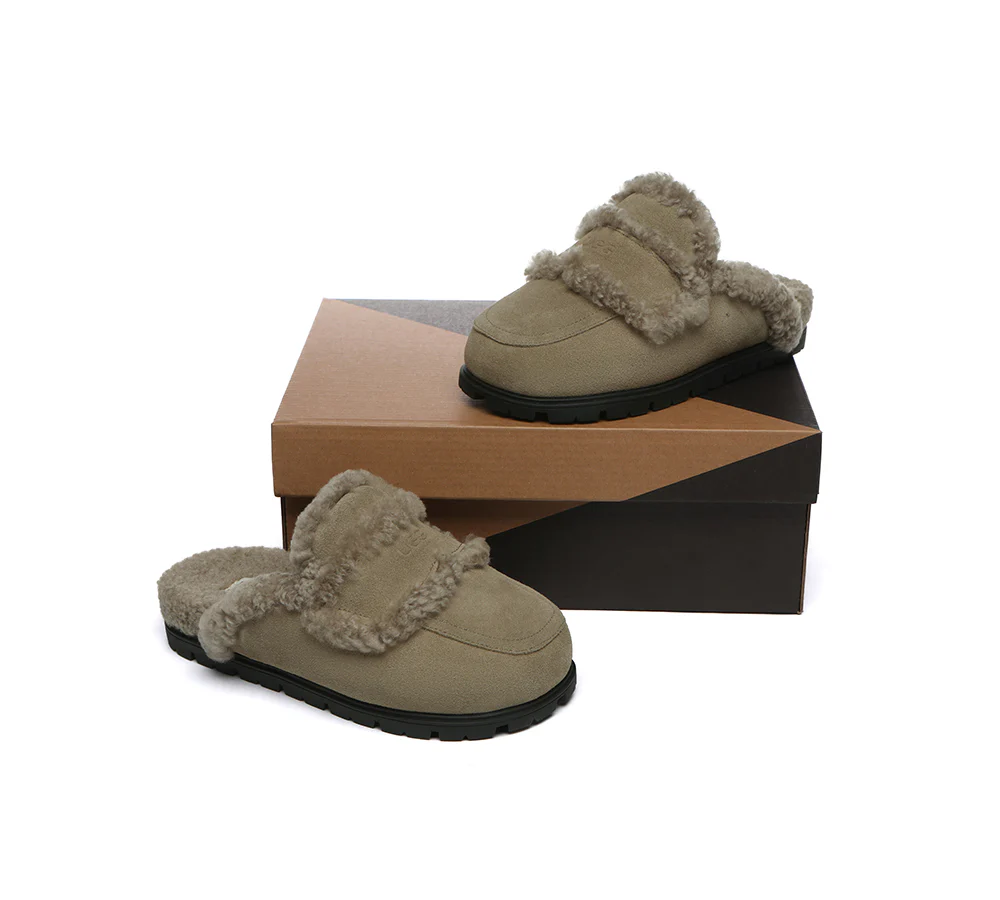 AUSTRALIAN SHEPHERD® UGG Women Sheepskin Wool Shearling Lined Slippers Remi - Image 28