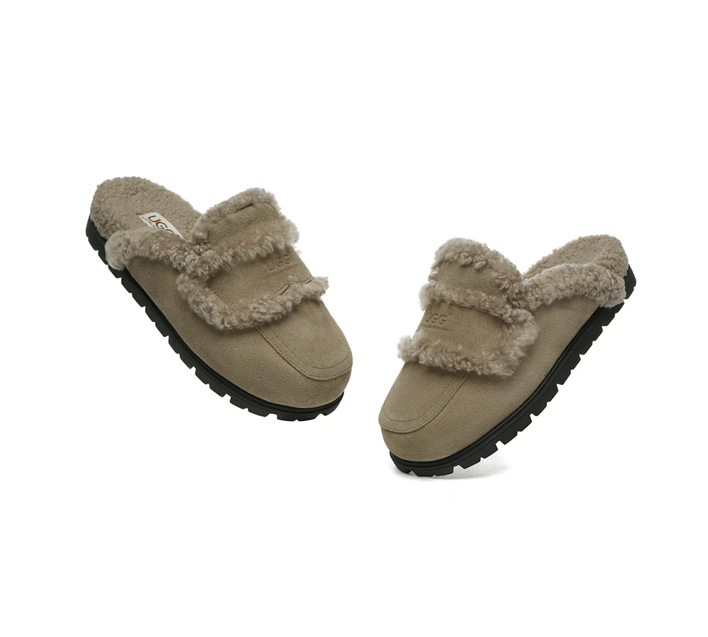 AUSTRALIAN SHEPHERD® UGG Women Sheepskin Wool Shearling Lined Slippers Remi - Image 29