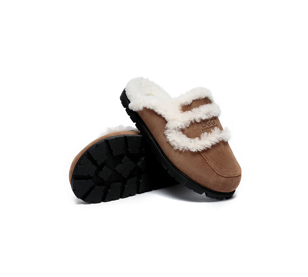 AUSTRALIAN SHEPHERD® UGG Women Sheepskin Wool Shearling Lined Slippers Remi - Image 3