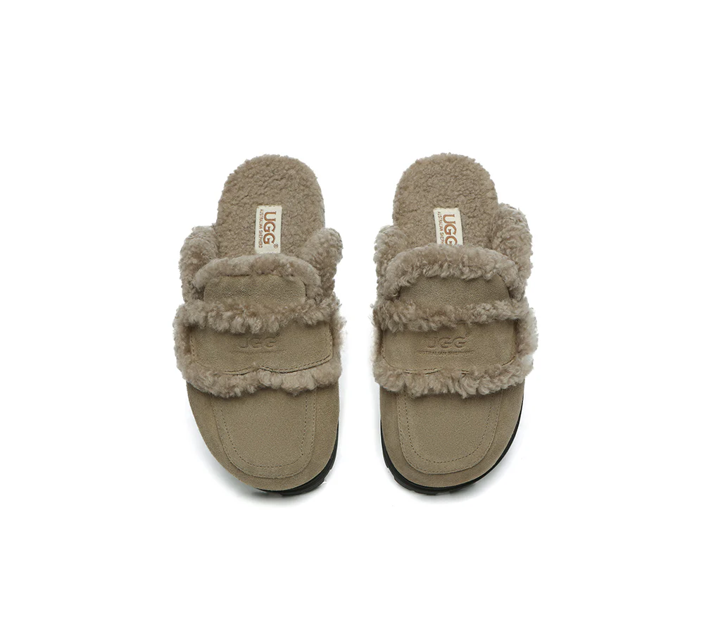 AUSTRALIAN SHEPHERD® UGG Women Sheepskin Wool Shearling Lined Slippers Remi - Image 30
