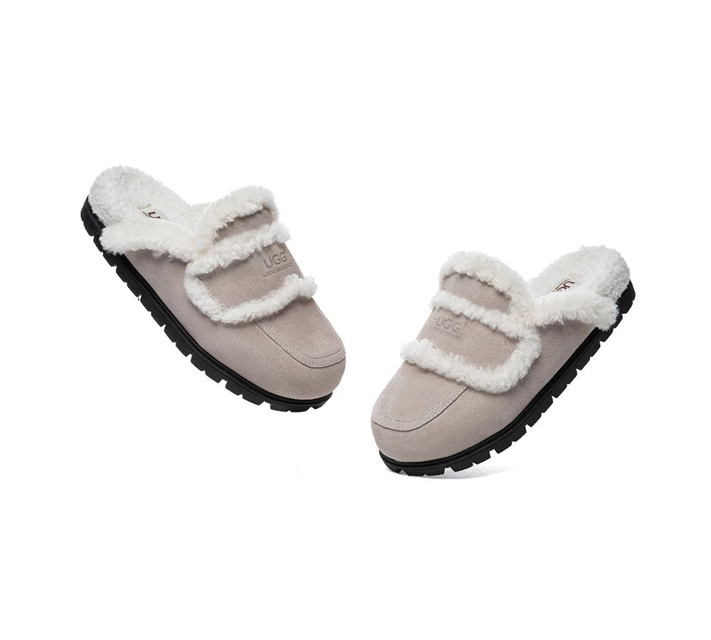 AUSTRALIAN SHEPHERD® UGG Women Sheepskin Wool Shearling Lined Slippers Remi - Image 35
