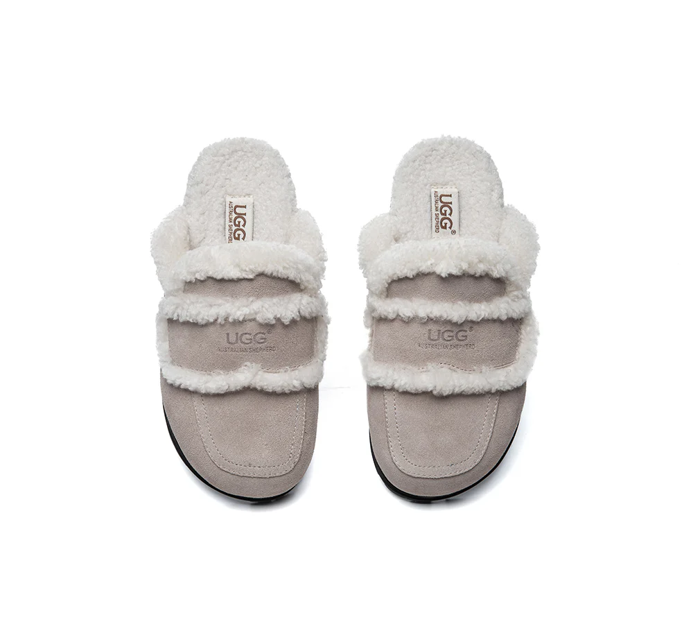 AUSTRALIAN SHEPHERD® UGG Women Sheepskin Wool Shearling Lined Slippers Remi - Image 36