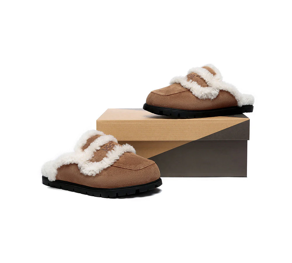 AUSTRALIAN SHEPHERD® UGG Women Sheepskin Wool Shearling Lined Slippers Remi - Image 4