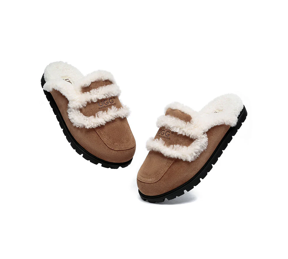 AUSTRALIAN SHEPHERD® UGG Women Sheepskin Wool Shearling Lined Slippers Remi - Image 5