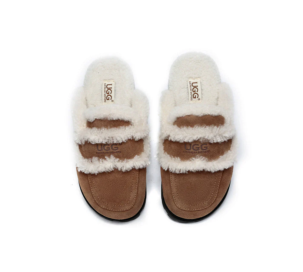 AUSTRALIAN SHEPHERD® UGG Women Sheepskin Wool Shearling Lined Slippers Remi - Image 6