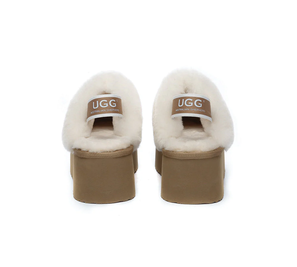 AUSTRALIAN SHEPHERD® UGG Women Slingback Platform Slippers Muffin Plus - Image 7
