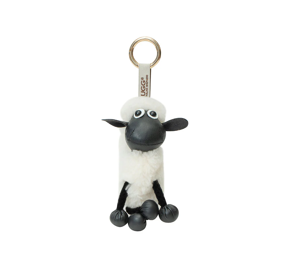 AUSTRALIAN SHEPHERD® UGG Wool Sheep Plush Keychain Woola Purse - Image 5