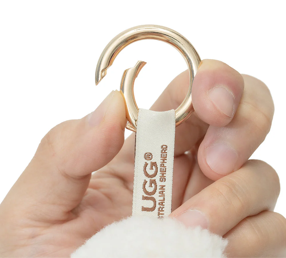 AUSTRALIAN SHEPHERD® UGG Wool Sheep Plush Keychain Woola Purse - Image 7
