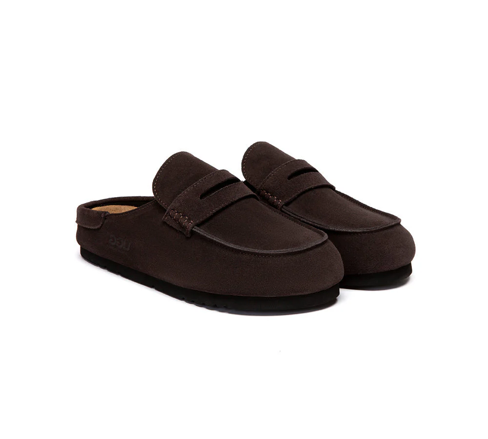 AUSTRALIAN SHEPHERD® Unisex Suede Slip On Casual Mules Casten - Image 14