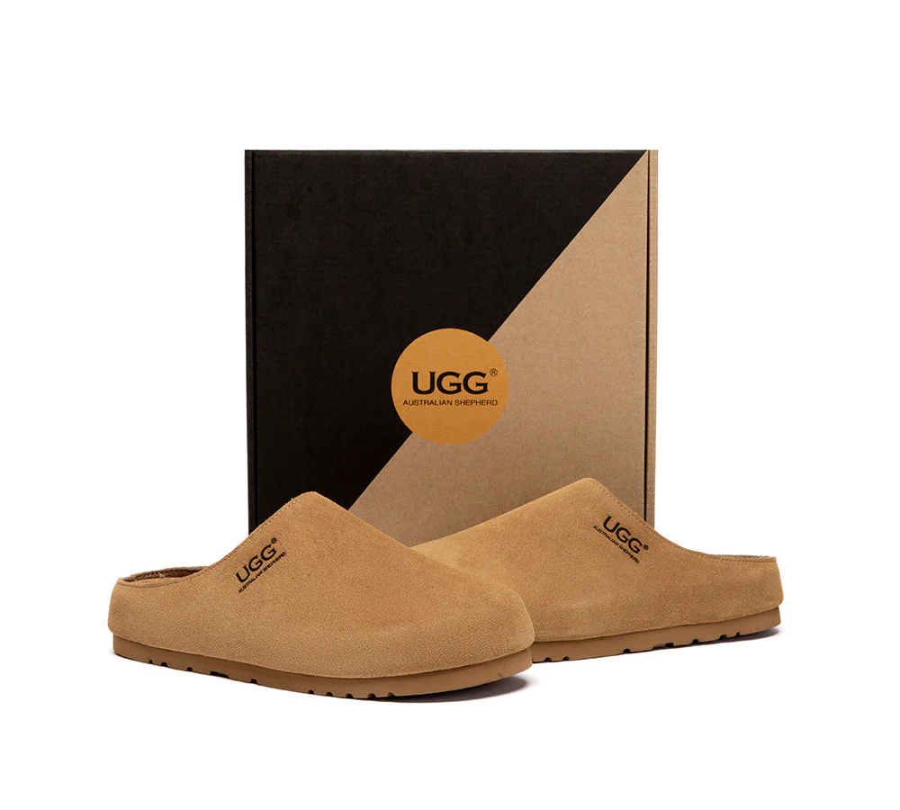 AUSTRALIAN SHEPHERD® Unisex Suede Slip On Casual Mules Marven - Image 4