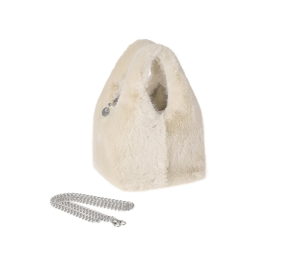 AUSTRALIAN SHEPHERD® Women Fluffy Chain Over Shoulder Handbag Moor - Image 7